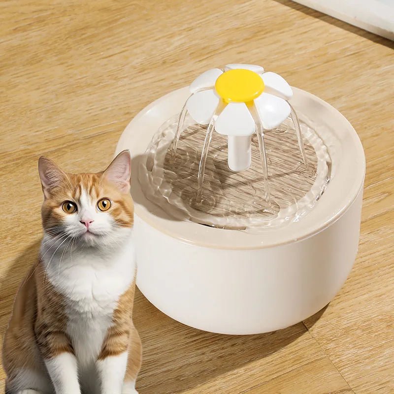 1L Pet Water Fountain Automatic Cat Drink Bowl Filter EU Plug Pet Drinking Dispenser Drinker For Cats Water Filter - Furbury