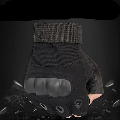1Pair Tactical Fingerless Gloves for Men - Ideal for Outdoor Sports, Shooting, Hunting, Airsoft, and Cycling - Checkouts UK