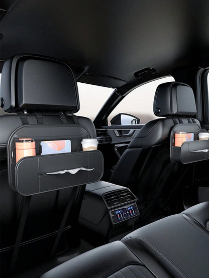 1pc Car Storage Bag, Rear Seat Organizer, Universal Vehicle - mounted Creative Car Decoration Storage Bag - Checkouts USA