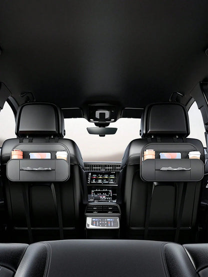 1pc Car Storage Bag, Rear Seat Organizer, Universal Vehicle - mounted Creative Car Decoration Storage Bag - Checkouts USA