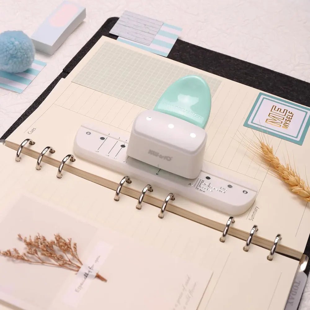 1PC high - value 3 - hole punch, 4mm loose - leaf rings, universal A5/A6/A7 paper, suitable for DIY planners and notebooks. - Checkouts USA