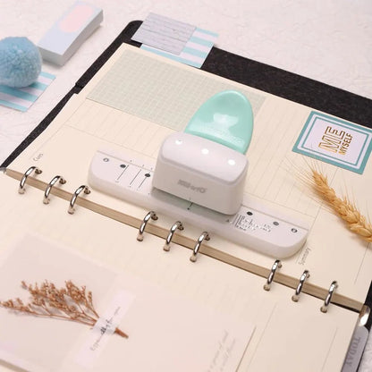 1PC high - value 3 - hole punch, 4mm loose - leaf rings, universal A5/A6/A7 paper, suitable for DIY planners and notebooks. - Checkouts USA