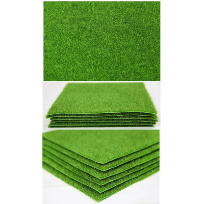 1Pc New 15cm Grass Mat Green Artificial Lawns Turf Carpets Fake Sod Garden Moss For Dollhouse Decals Toys - Checkouts UK