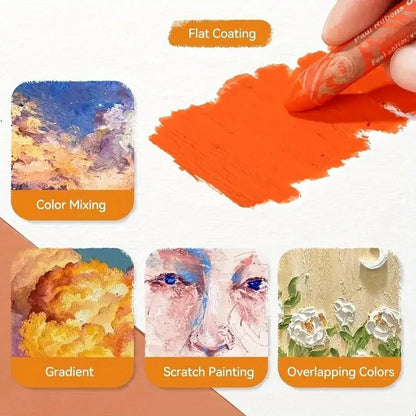 1pc of Ultra - Soft Oil Painting Stick Set, Washable Macaron - Colored Crayons for Graffiti And DIY Art. - Checkouts USA