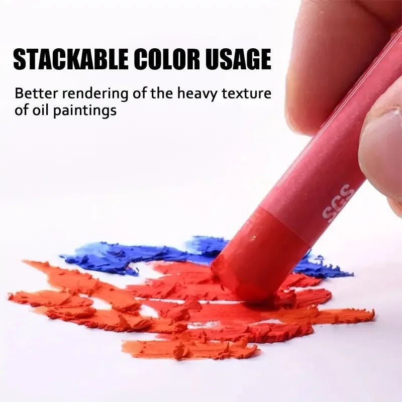 1pc of Ultra - Soft Oil Painting Stick Set, Washable Macaron - Colored Crayons for Graffiti And DIY Art. - Checkouts USA