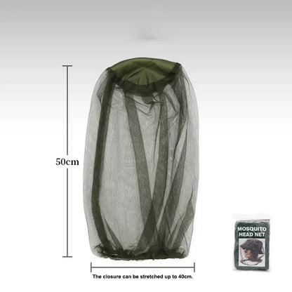 1PC Outdoor Fishing Sunscreen Insect Hat Mesh Breathable Sun Mask Men and Women Universal Camping Hiking Mosquito Net Head Cover - Checkouts UK