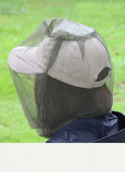 1PC Outdoor Fishing Sunscreen Insect Hat Mesh Breathable Sun Mask Men and Women Universal Camping Hiking Mosquito Net Head Cover - Checkouts UK