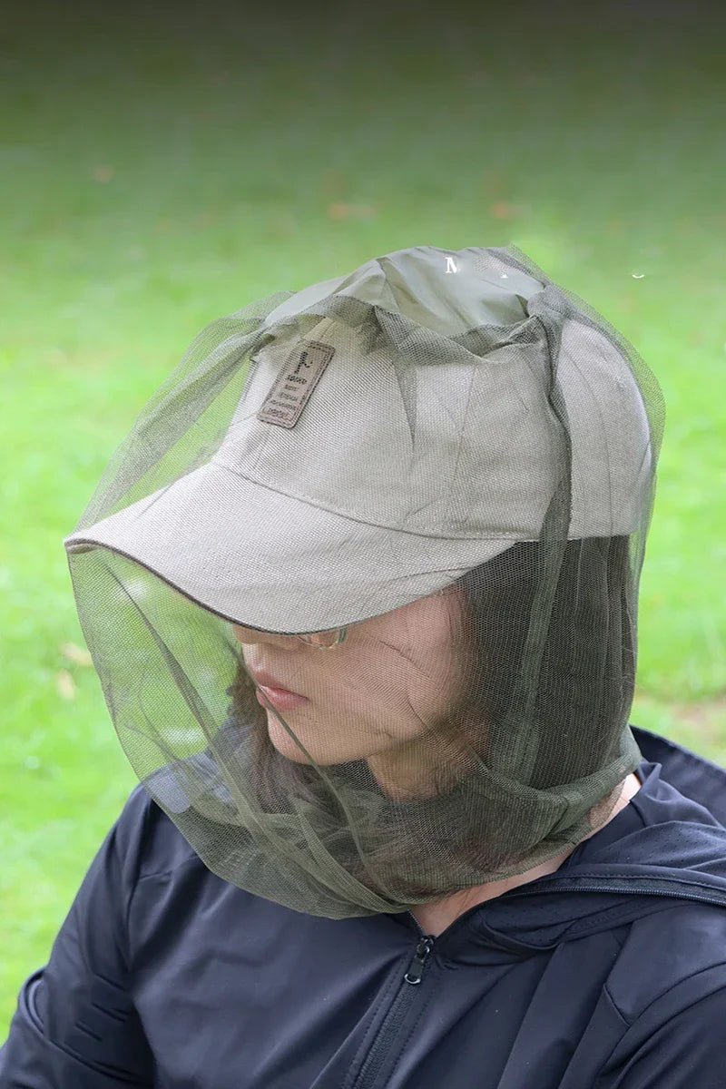1PC Outdoor Fishing Sunscreen Insect Hat Mesh Breathable Sun Mask Men and Women Universal Camping Hiking Mosquito Net Head Cover - Checkouts UK
