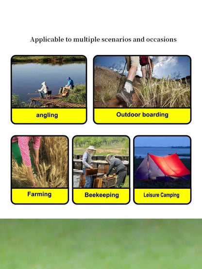 1PC Outdoor Fishing Sunscreen Insect Hat Mesh Breathable Sun Mask Men and Women Universal Camping Hiking Mosquito Net Head Cover - Checkouts UK