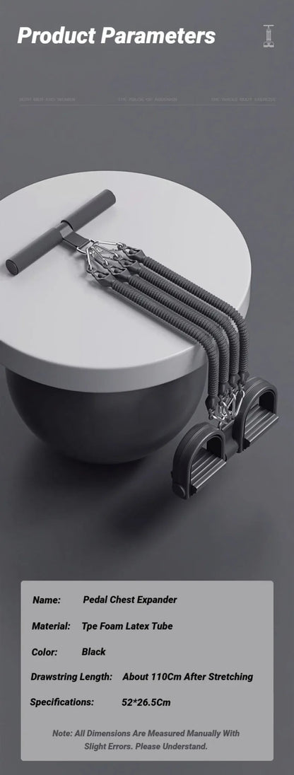 1pc Pedal Tensioner for Home Fitness Multifunctional Back Abdomen Ab Trainer for Men Resistance Pull Exerciser - Checkouts USA