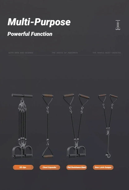 1pc Pedal Tensioner for Home Fitness Multifunctional Back Abdomen Ab Trainer for Men Resistance Pull Exerciser - Checkouts USA