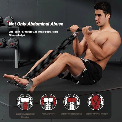 1pc Pedal Tensioner for Home Fitness Multifunctional Back Abdomen Ab Trainer for Men Resistance Pull Exerciser - Checkouts USA