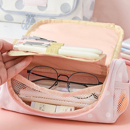 1Pc Pencil Case School Supplies Multi Layer Large Student Pen Kawaii Storage Bag Pen Pencil Bag Office School Cute Stationery - Checkouts USA