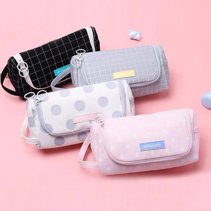1Pc Pencil Case School Supplies Multi Layer Large Student Pen Kawaii Storage Bag Pen Pencil Bag Office School Cute Stationery - Checkouts USA
