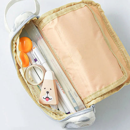 1Pc Pencil Case School Supplies Multi Layer Large Student Pen Kawaii Storage Bag Pen Pencil Bag Office School Cute Stationery - Checkouts USA