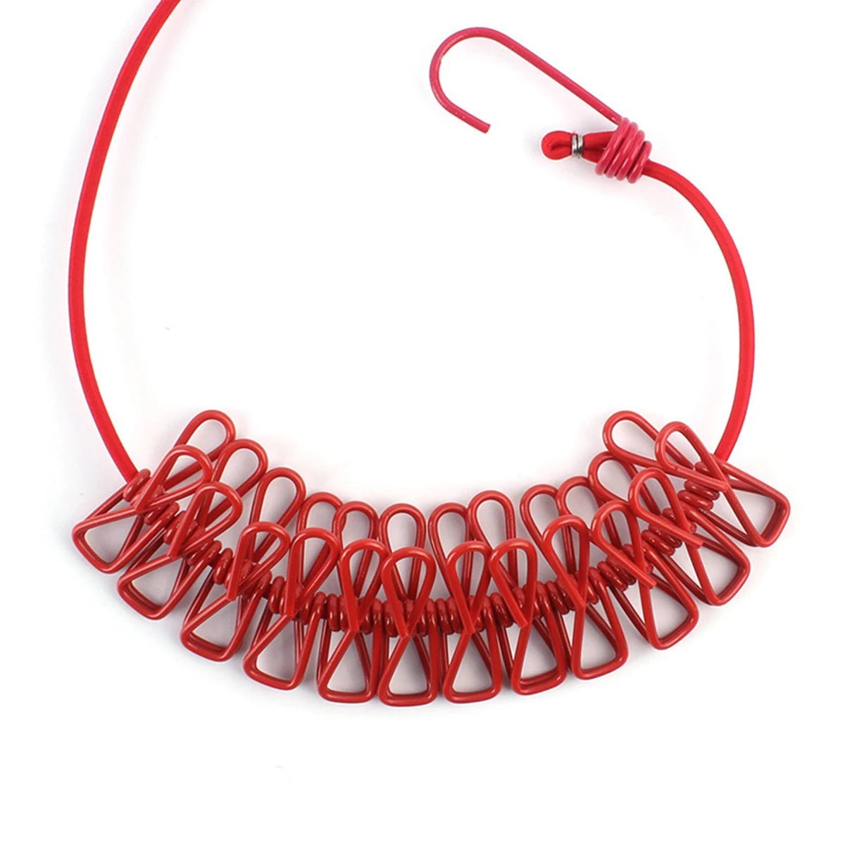 1pc Portable Travel Retractable Camping Adjustable Clothesline With 12pcs Clips, Drying Clothes For Outdoor And Indoor - Checkouts UK