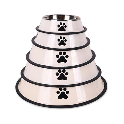 1PC Stainless Steel Pet Bowl Cat Bowl Dog Food Bowl Multi - Specification Anti - fall Food Bowl Food Bowl Feeding Pet Supplies - Furbury