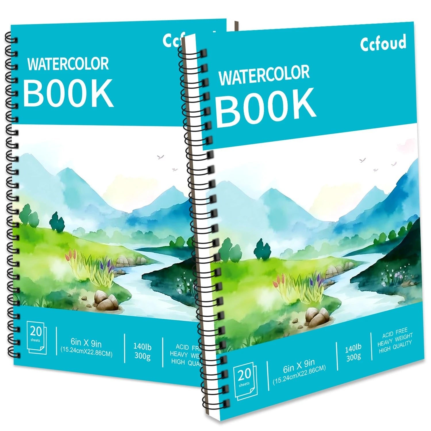 2 pcs/30 Sheet Thickened Spiral Sketchbook - Premium Quality Paper for Vibrant Colors & Smooth Drawing - For Art Students - Checkouts USA