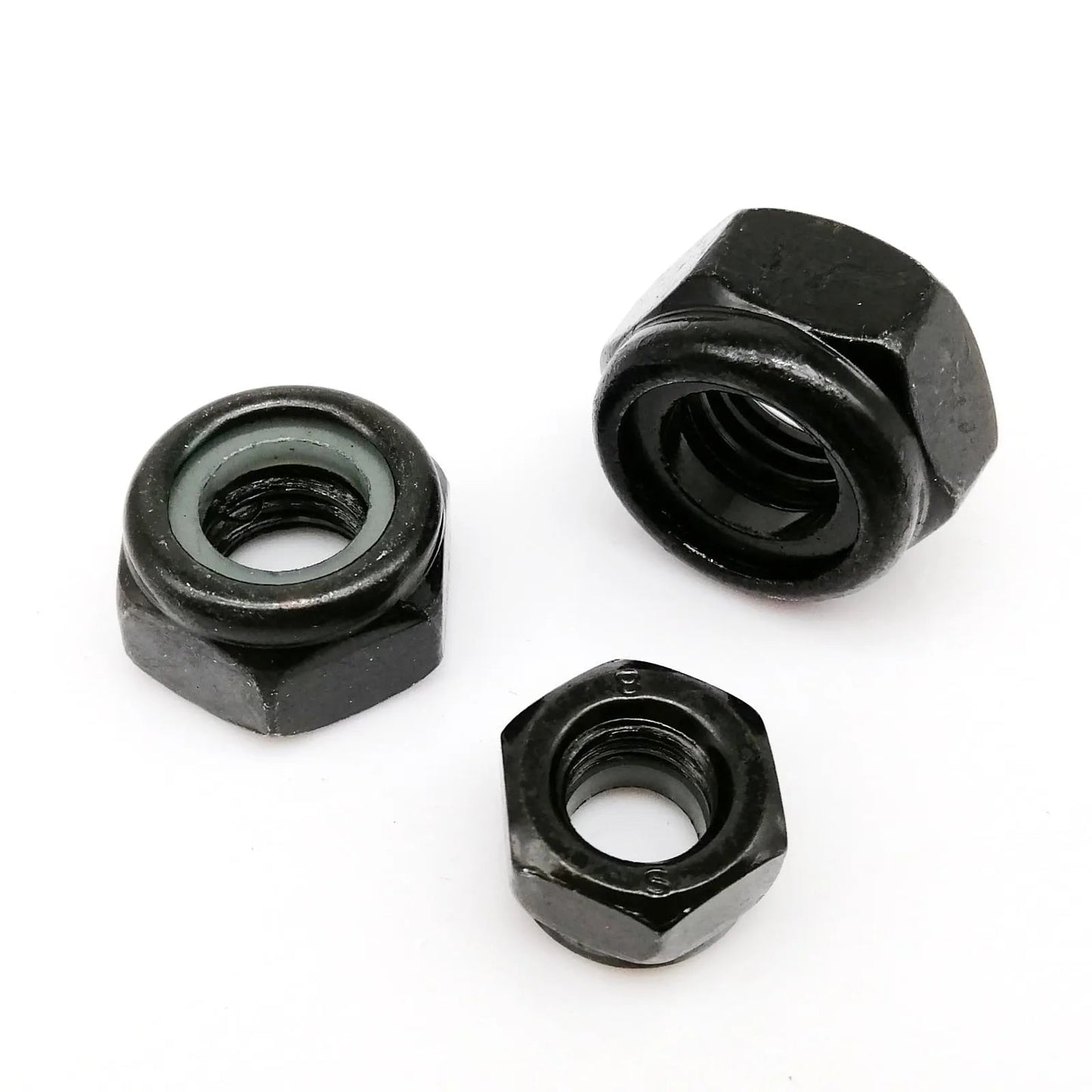 200pcs/box Mix M2 M2.5 M3 M4 M5 M6 M8 Set Hexagon Nylon Insert Lock Nut Hex Self Locking Nylock Locknut Black Stainless Steel - Checkouts USA