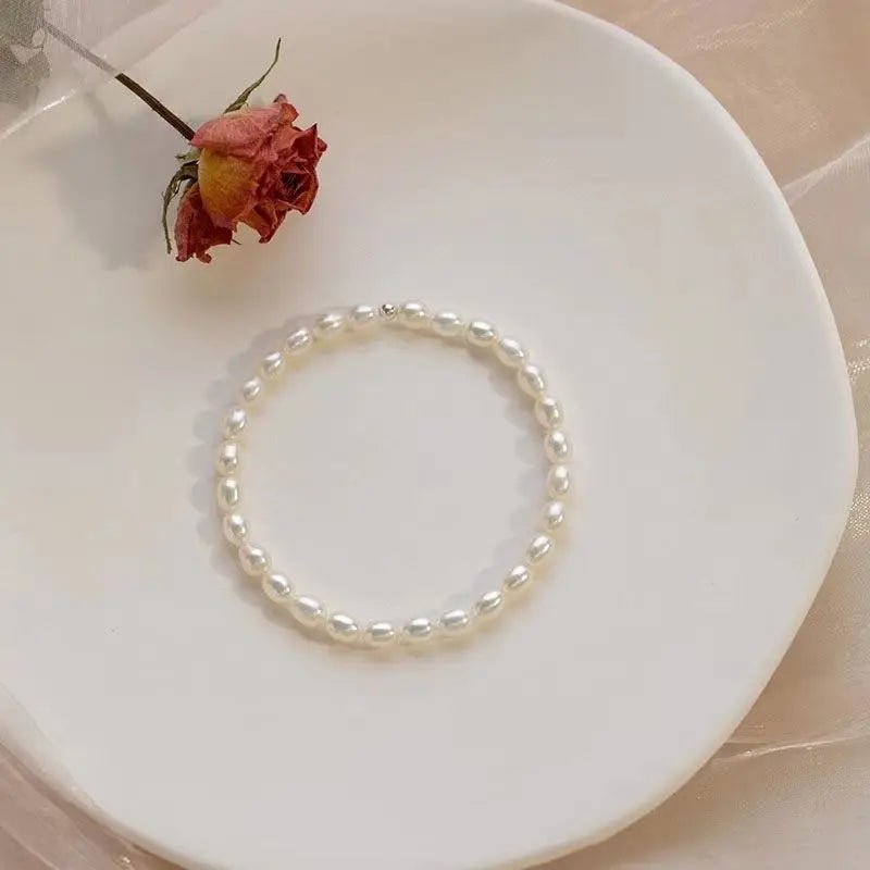 2024 New Design Aquamaro Pearl S925 Sterling Silver Bracelet Niche Personalized Gift Light Luxury Women's High - end Jewelry - Checkouts USA