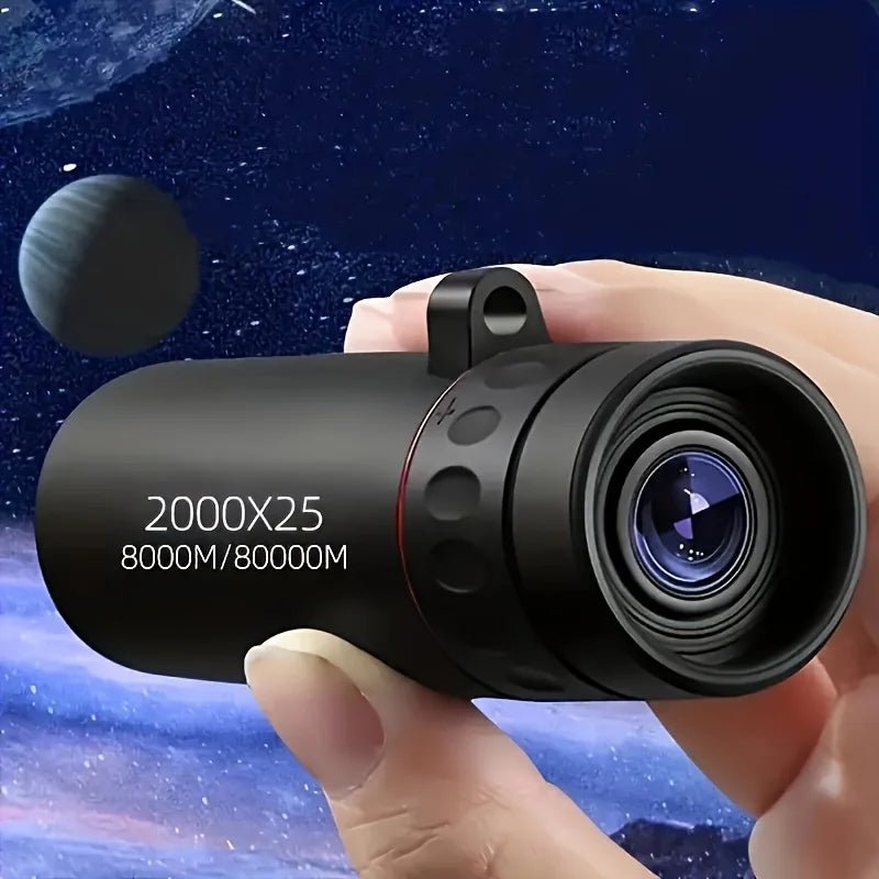 2025 2000X25 HD Monocular Telescope, Compact Portable for Travel, Hiking, Fishing, Camping, Stargazing, Concerts & Bird Watching - Checkouts UK