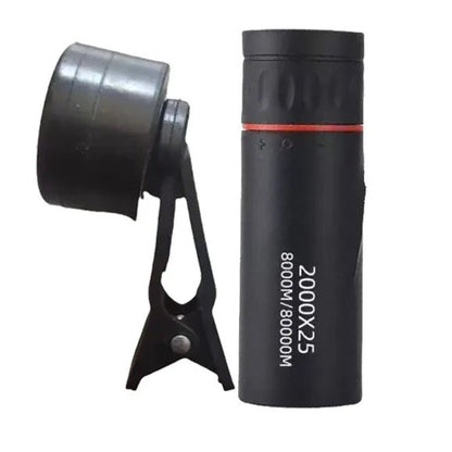 2025 2000X25 HD Monocular Telescope, Compact Portable for Travel, Hiking, Fishing, Camping, Stargazing, Concerts & Bird Watching - Checkouts UK