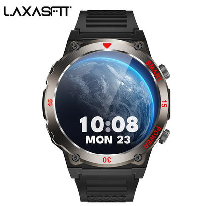 2025 New Rugged Military Smart Watch Men's Heart Rate Flashlight Outdoor Sports Tracker Bluetooth Talk Smart Watch - Checkouts USA