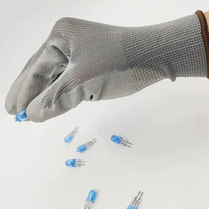 24Pieces/12 Pairs Work Gloves For PU Palm Coating Safety Protective Glove Nitrile Professional Safety Suppliers - Checkouts USA