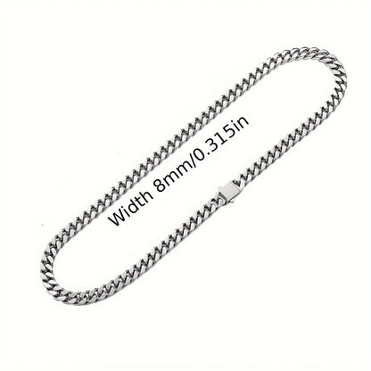 316 Stainless Steel Plated 18k Gold Fashion Crypto Cuban Chain Miami Rap Hip Hop Men's Bracelet Accessory - Checkouts USA