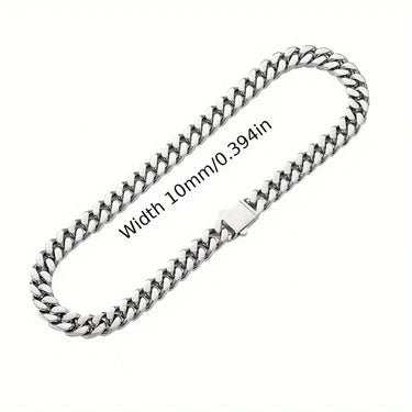 316 Stainless Steel Plated 18k Gold Fashion Crypto Cuban Chain Miami Rap Hip Hop Men's Bracelet Accessory - Checkouts USA