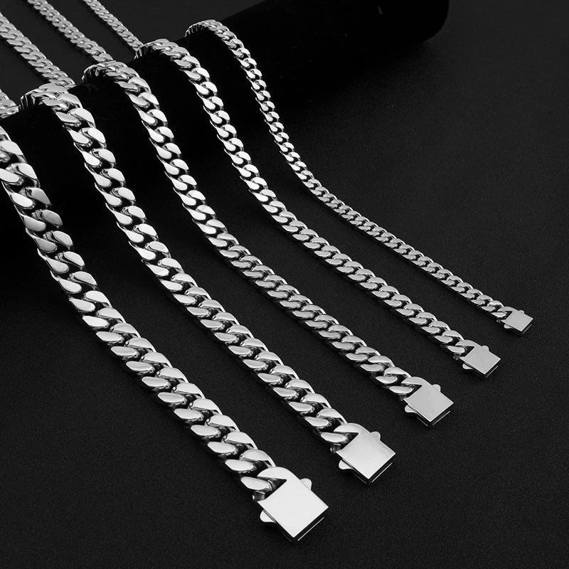 316 Stainless Steel Plated 18k Gold Fashion Crypto Cuban Chain Miami Rap Hip Hop Men's Bracelet Accessory - Checkouts USA