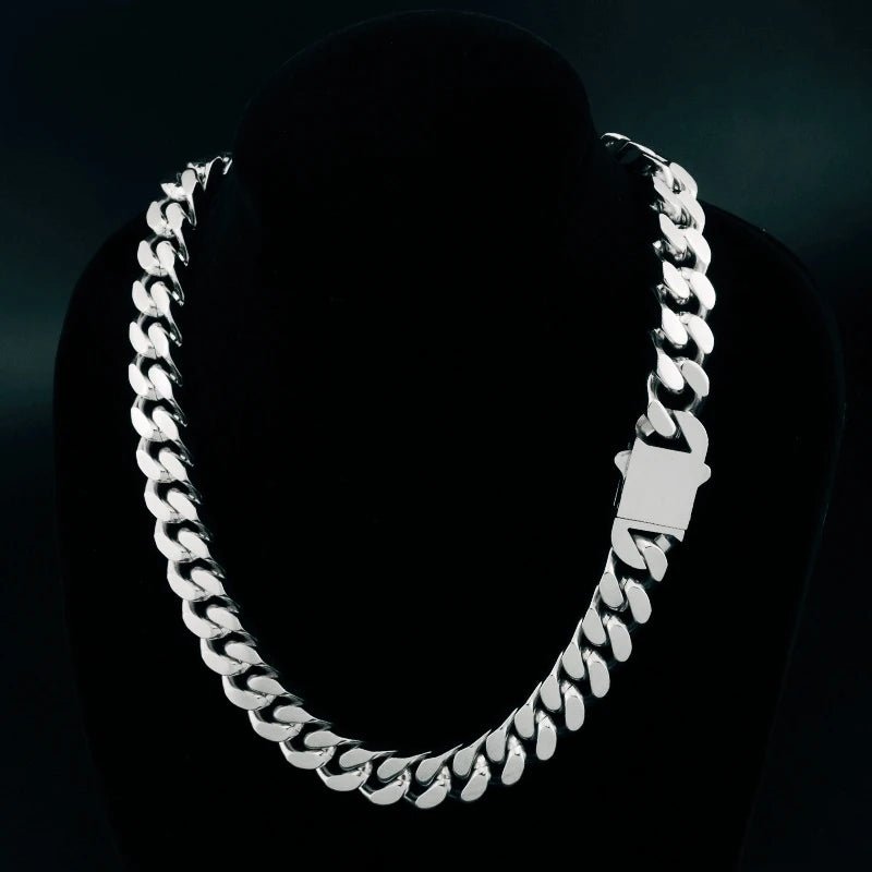 316 Stainless Steel Plated 18k Gold Fashion Crypto Cuban Chain Miami Rap Hip Hop Men's Bracelet Accessory - Checkouts USA