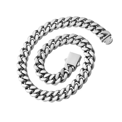 316 Stainless Steel Plated 18k Gold Fashion Crypto Cuban Chain Miami Rap Hip Hop Men's Bracelet Accessory - Checkouts USA