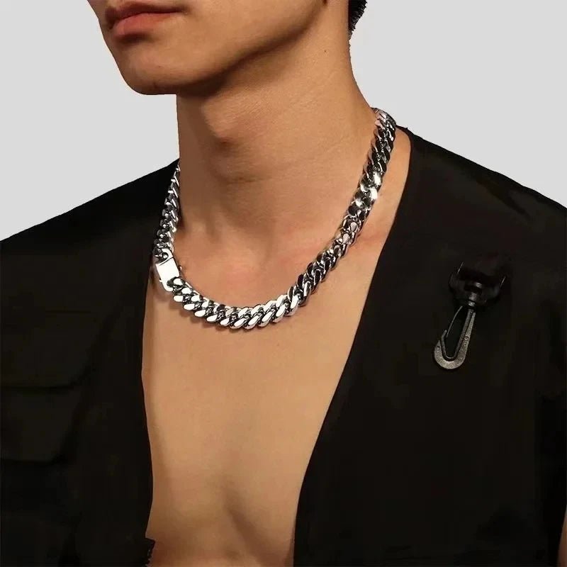 316 Stainless Steel Plated 18k Gold Fashion Crypto Cuban Chain Miami Rap Hip Hop Men's Bracelet Accessory - Checkouts USA