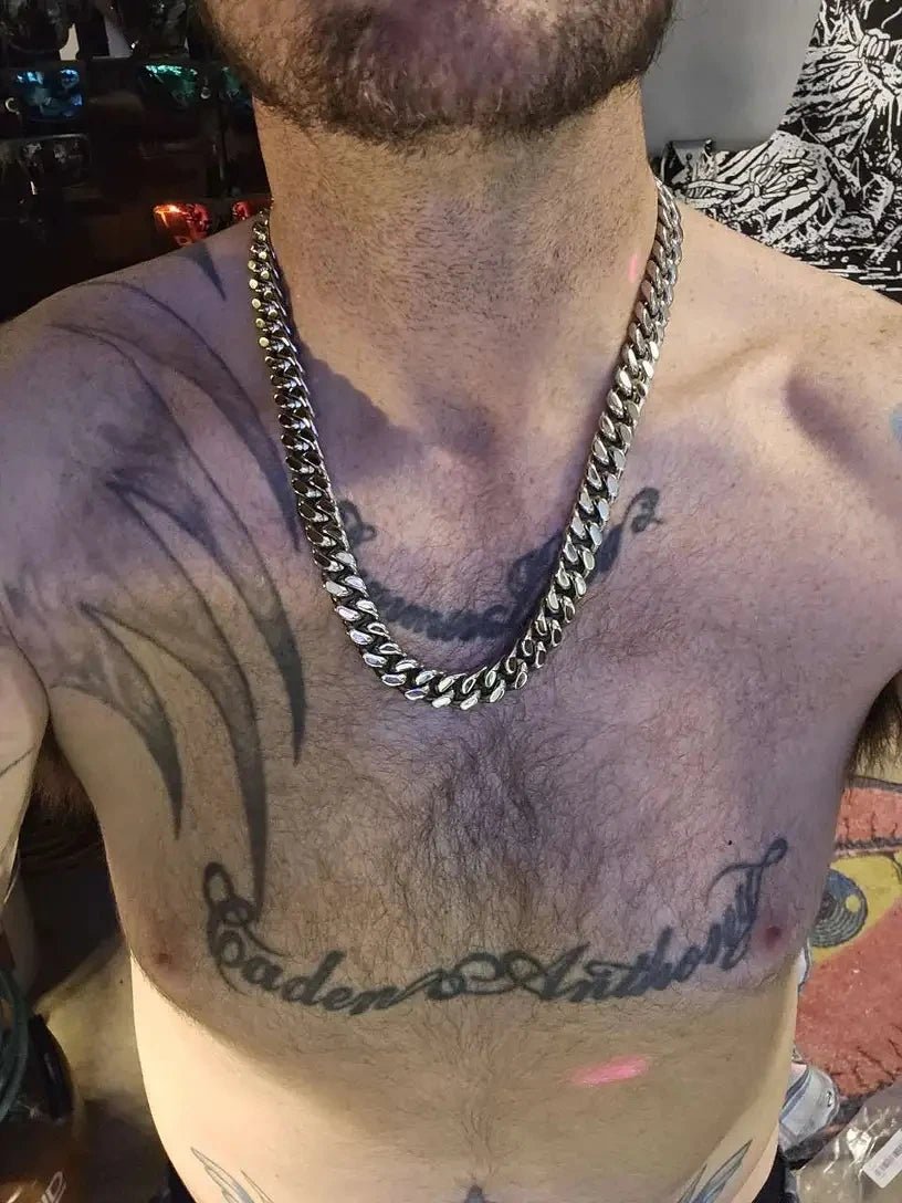 316 Stainless Steel Plated 18k Gold Fashion Crypto Cuban Chain Miami Rap Hip Hop Men's Bracelet Accessory - Checkouts USA