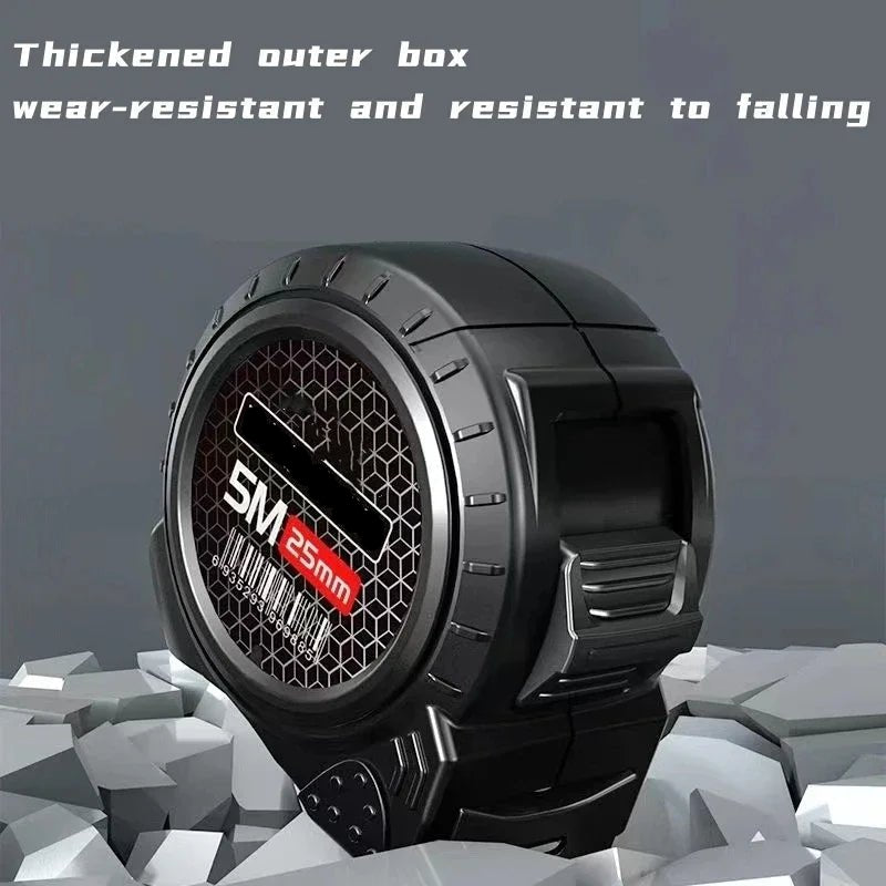 3/5/10M Metric Measuring Tape Self Locking Fluorescent Steel Tape Measure High Precision Wear - resistant Ruler Measuring Tools - Checkouts UK