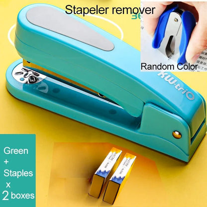 360 Rotatable Heavy Duty Stapler Use 24/6 Staples Effortless Long Stapler School Paper Staplers Office Bookbinding Supplies - Checkouts USA