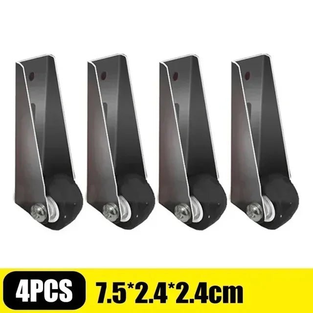 4 - 12PCS Sliding Door Roller Pulley Universal Furniture Caster Wheel Mini Silent Track Pulley Roller for Table Cabinet Hardware - Checkouts USA