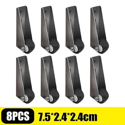 4 - 12PCS Sliding Door Roller Pulley Universal Furniture Caster Wheel Mini Silent Track Pulley Roller for Table Cabinet Hardware - Checkouts USA