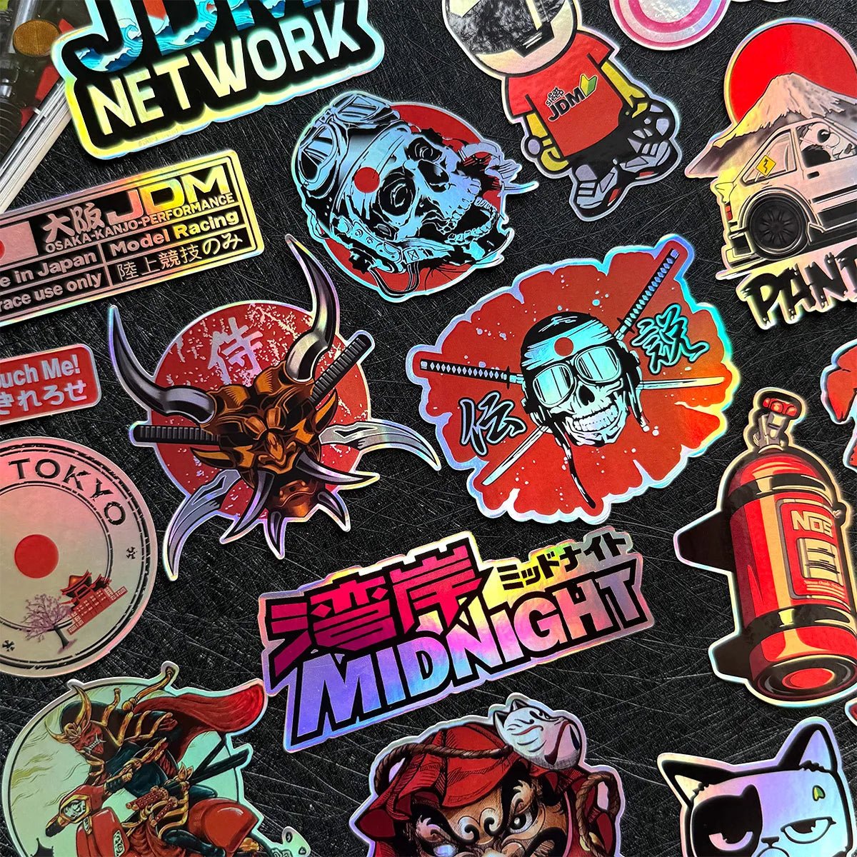 40 PCS/Lot laser Rainbow Random Motorcycle Stickers Car Moto Bike Helmet Fuel Tank JDM Logo Accessories Decals For Kawasaki Voge - Checkouts USA