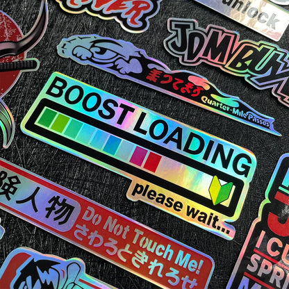 40 PCS/Lot laser Rainbow Random Motorcycle Stickers Car Moto Bike Helmet Fuel Tank JDM Logo Accessories Decals For Kawasaki Voge - Checkouts USA