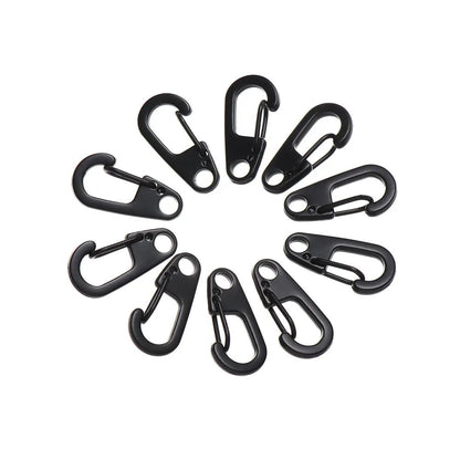 4/10Pcs Carabiner D - Ring Key Chain Spring Clips Mini Aluminium Alloy Hang Buckle Survival EDC Gear Outdoor Camping Keyring Tool - Checkouts UK