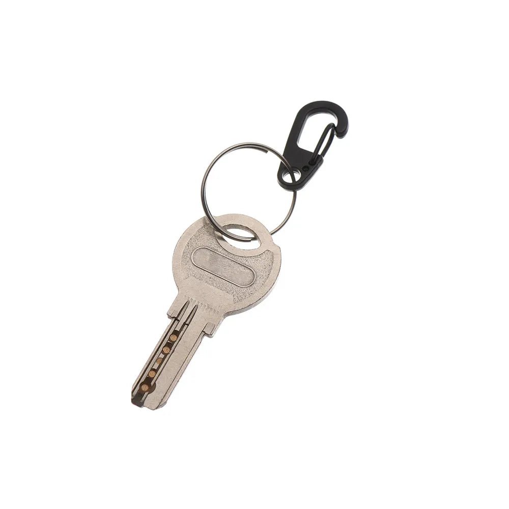 4/10Pcs Carabiner D - Ring Key Chain Spring Clips Mini Aluminium Alloy Hang Buckle Survival EDC Gear Outdoor Camping Keyring Tool - Checkouts UK