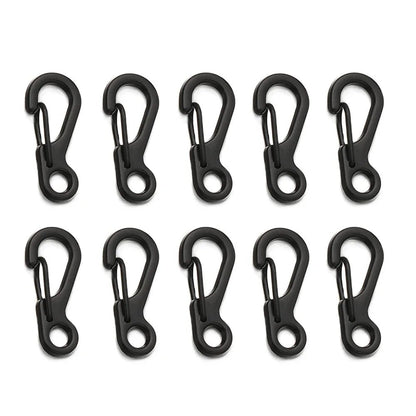 4/10Pcs Carabiner D - Ring Key Chain Spring Clips Mini Aluminium Alloy Hang Buckle Survival EDC Gear Outdoor Camping Keyring Tool - Checkouts UK