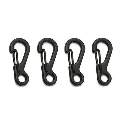 4/10Pcs Carabiner D - Ring Key Chain Spring Clips Mini Aluminium Alloy Hang Buckle Survival EDC Gear Outdoor Camping Keyring Tool - Checkouts UK