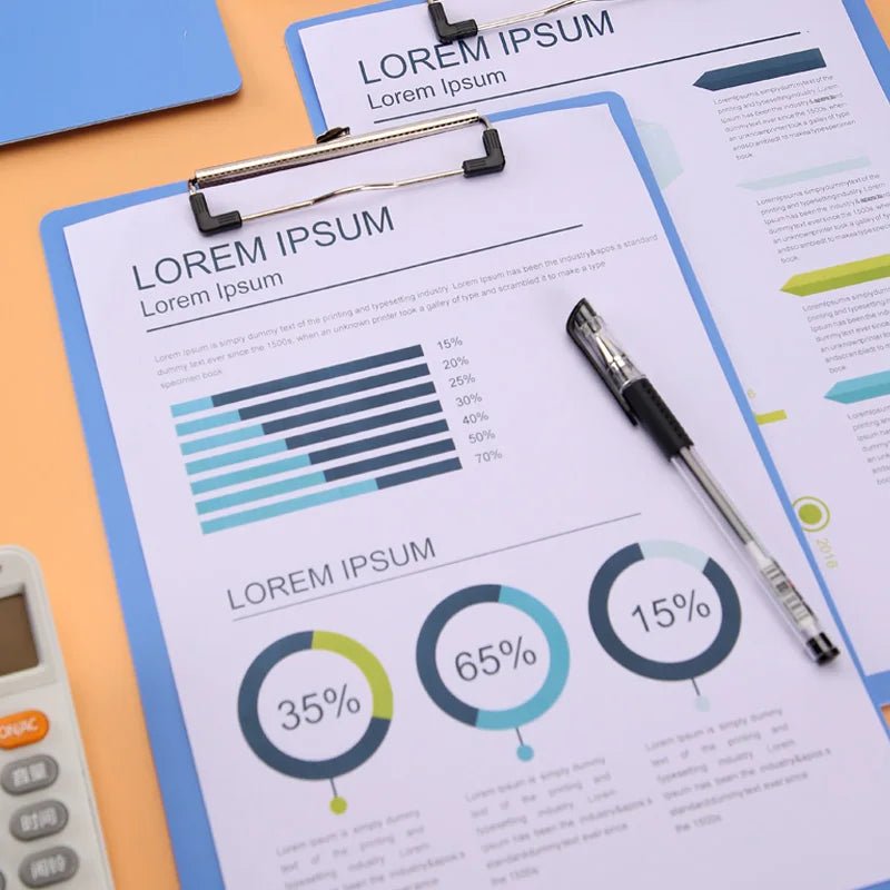 4PCS A4 Clipboard with Clip, Thick PP Writing Board, Drop - Resistant Project Folder for Office, School, Nurse, Home Use - Checkouts USA