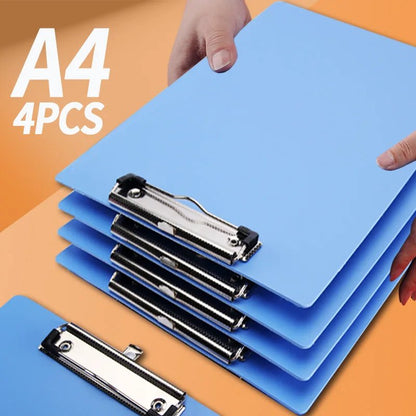 4PCS A4 Clipboard with Clip, Thick PP Writing Board, Drop - Resistant Project Folder for Office, School, Nurse, Home Use - Checkouts USA