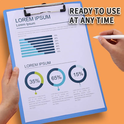 4PCS A4 Clipboard with Clip, Thick PP Writing Board, Drop - Resistant Project Folder for Office, School, Nurse, Home Use - Checkouts USA