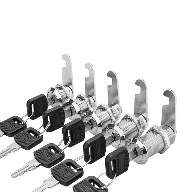 5/ Sets Security Cam Lock Metal Cylinder With 2 Keys for Mailbox File Cabinet Furniture Hardware 16MM/20MM/25MM/30MM - Checkouts USA
