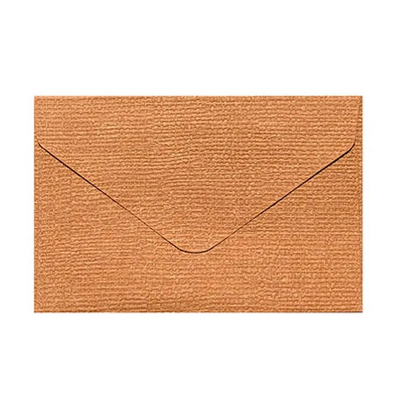 50pcs Wholesale Linen Textured Triangle Envelope Colorful Paper Wedding Party Invitation Greeting Card Brown wine red 105*70mm - Checkouts USA